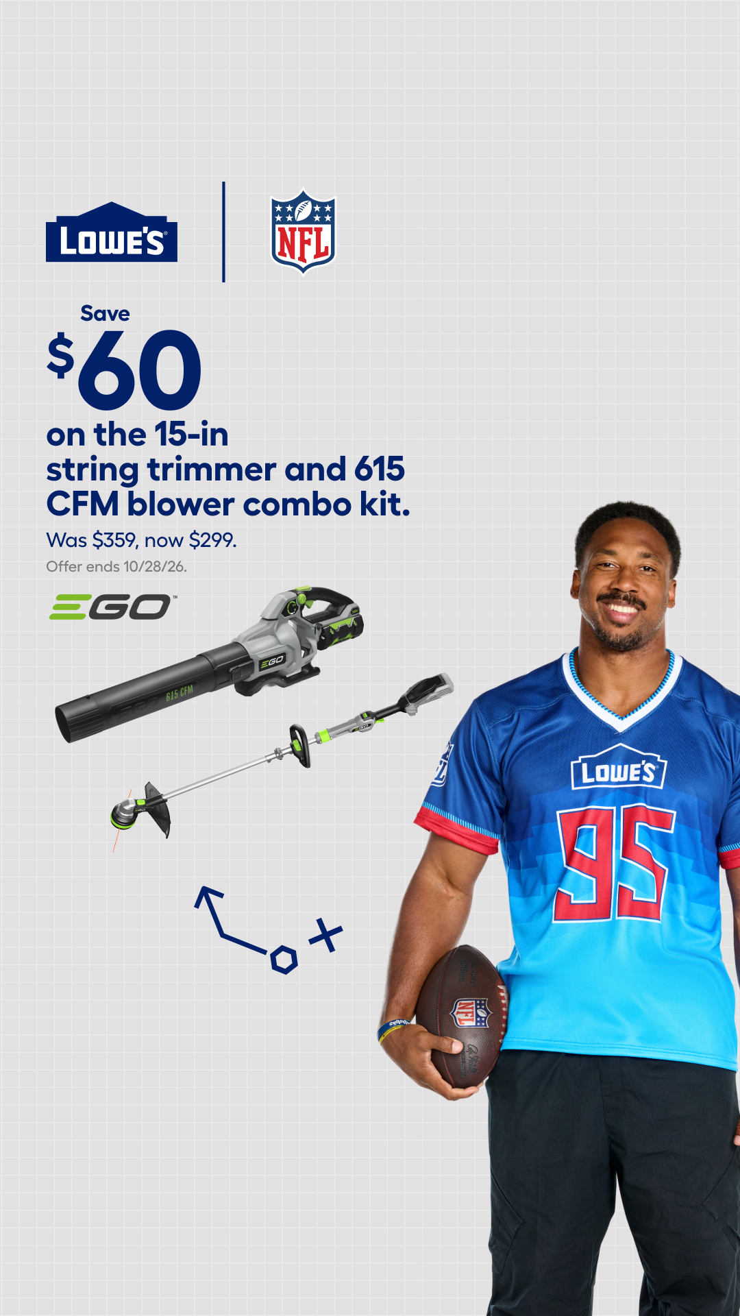 Lowe's Home Improvement Facebook ad: Kick off the season with EGO