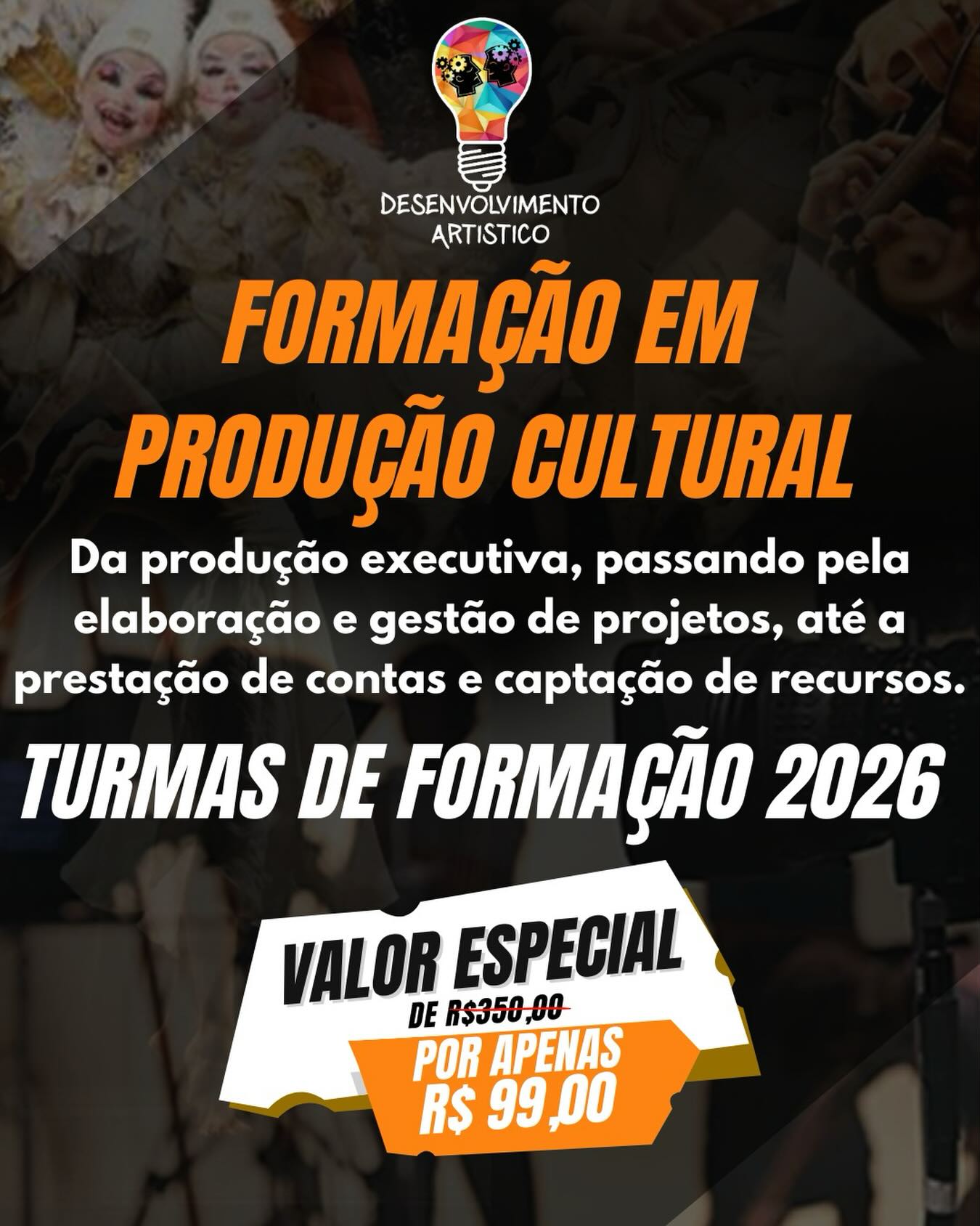 Desenvolvimento Artístico Facebook ad: 99 Especial Produção cultu | desenvolvimento artistico