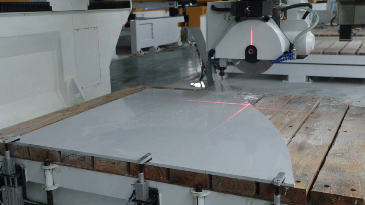 Igoldencnc Facebook ad: 5-Axis CNC Bridge Saw for Stone