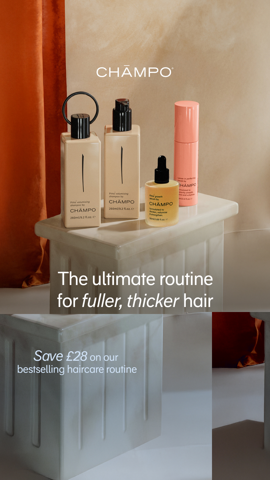Chāmpo Haircare Facebook ad