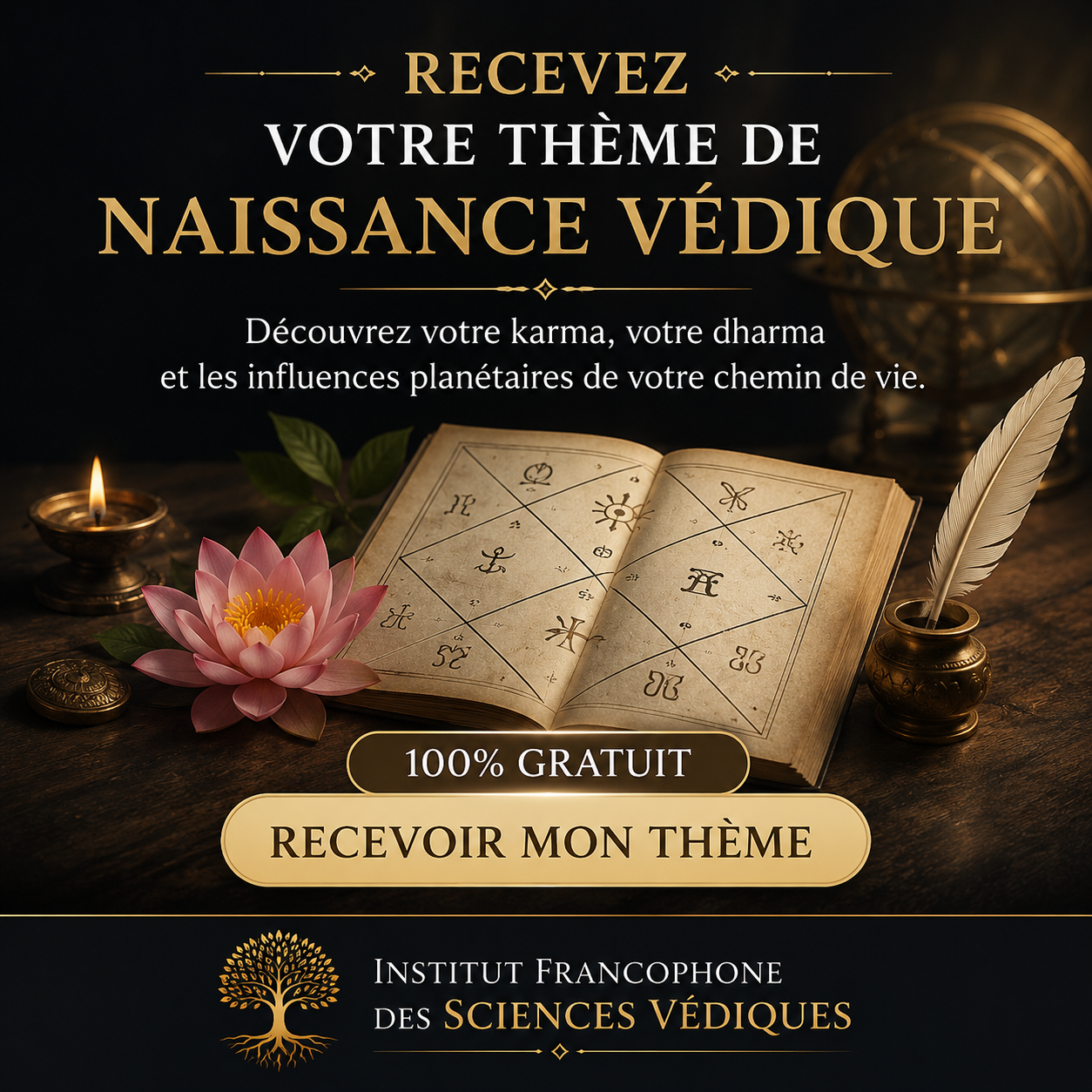 Institut Francophone des Sciences Védiques Facebook ad