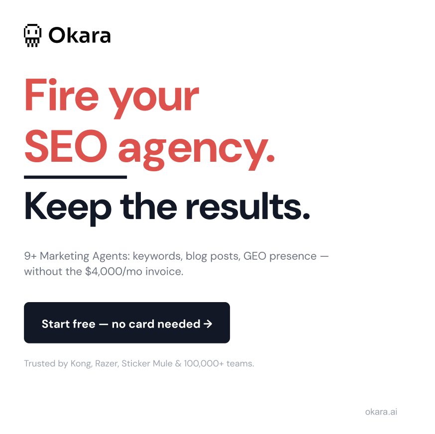 Okara AI Facebook ad