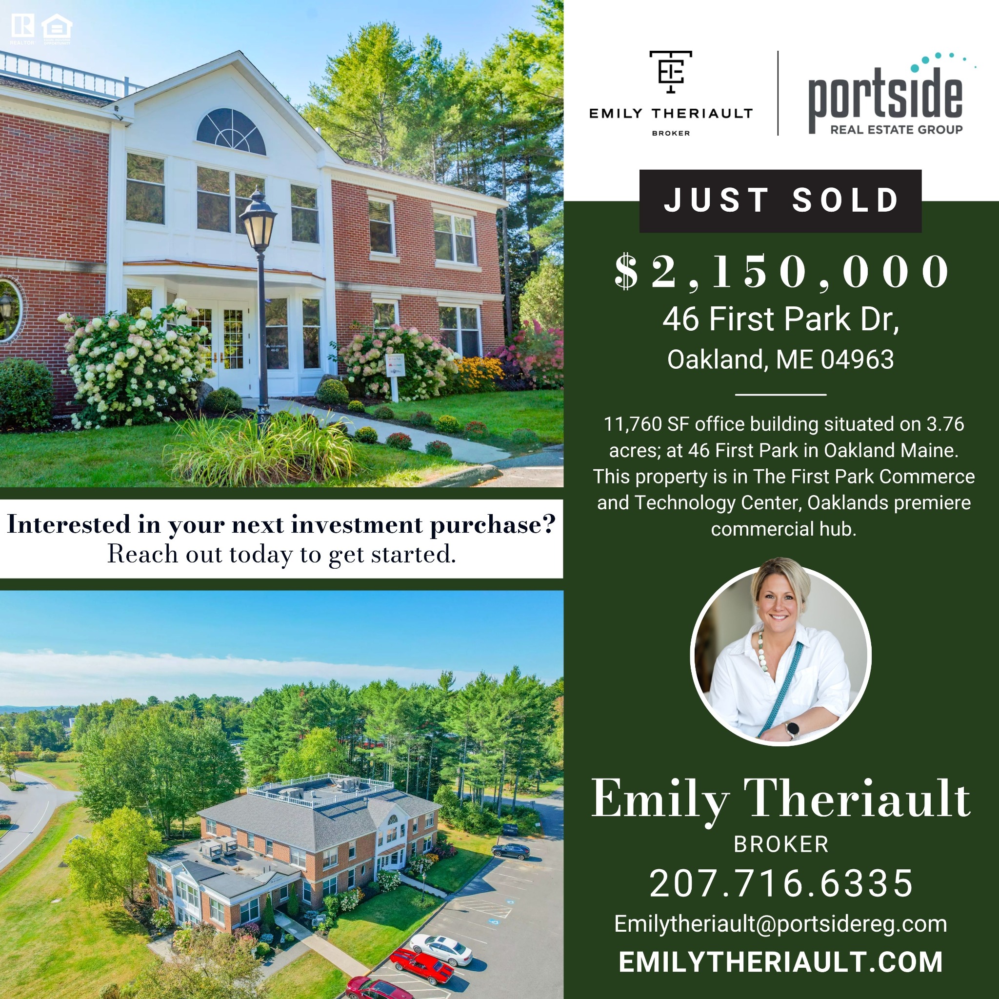 Emily Theriault Maine Realtor Facebook ad