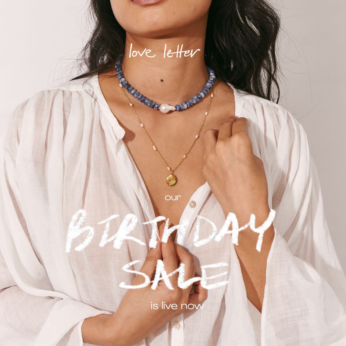Studio Love Letter Facebook ad: Once-a-Year Birthday Sale, Up to 40% Off