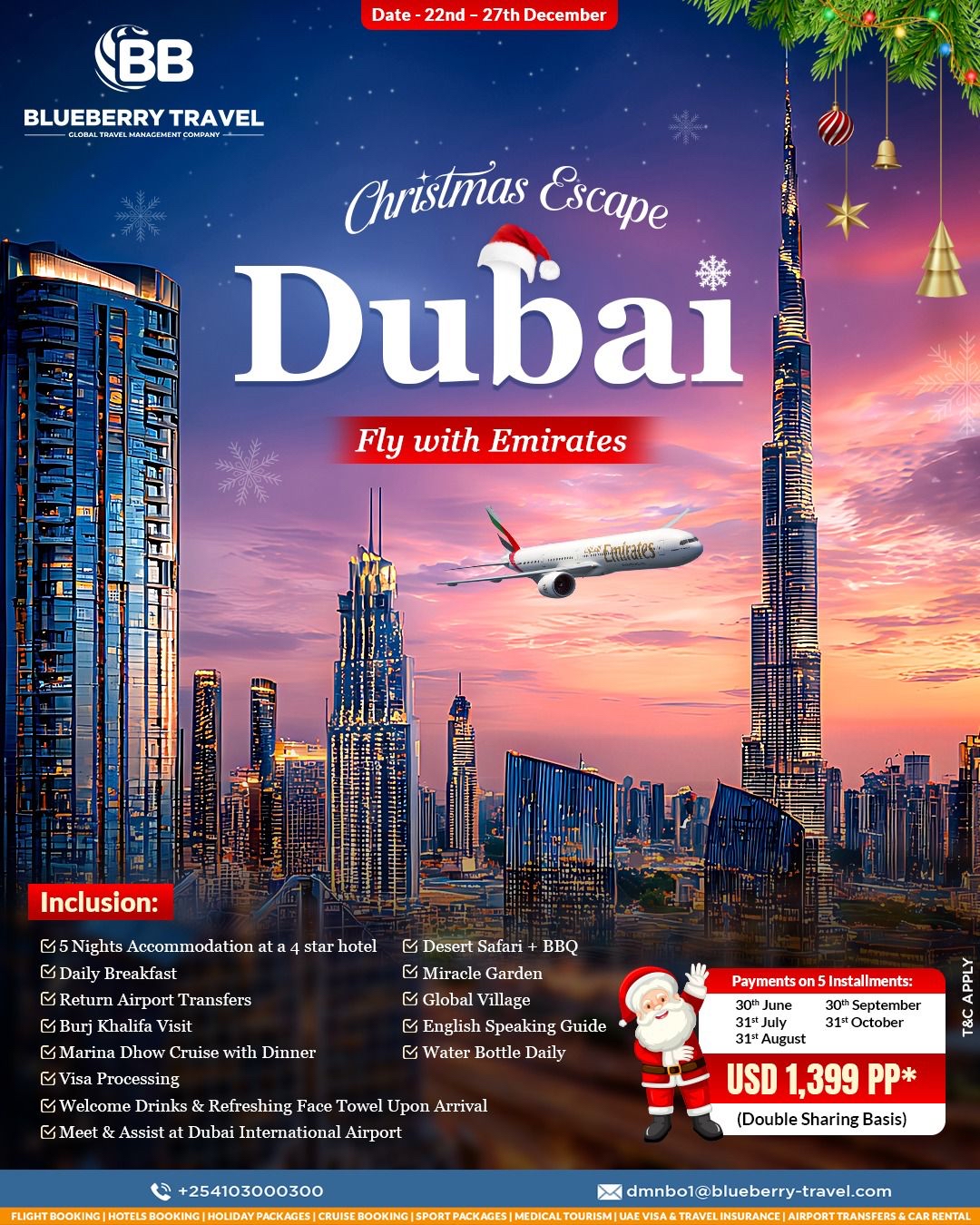Blueberry Travel Kenya Facebook ad: This one’s too good to scroll past…