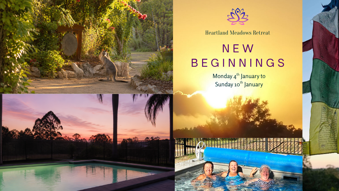 Heartland Meadows Facebook ad: New Beginnings Retreat