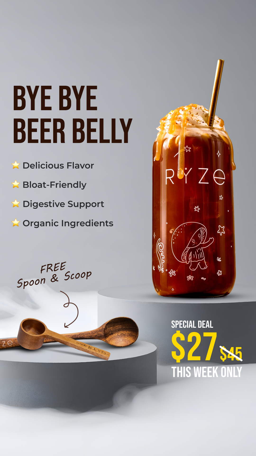 RYZE Superfoods Facebook ad