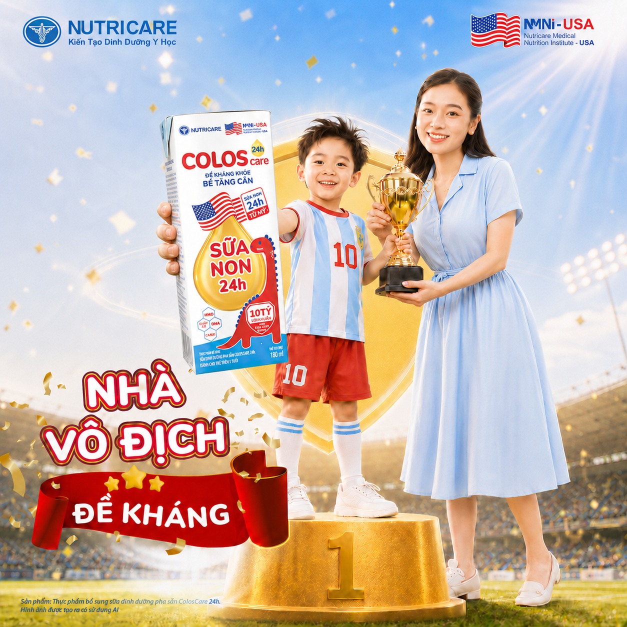 ColosCare 24h - Đề kháng khỏe, Bé tăng cân Facebook ad: NHÀ VÔ ĐỊCH ĐỀ KHÁNG ĐÃ XUẤT HIỆN!