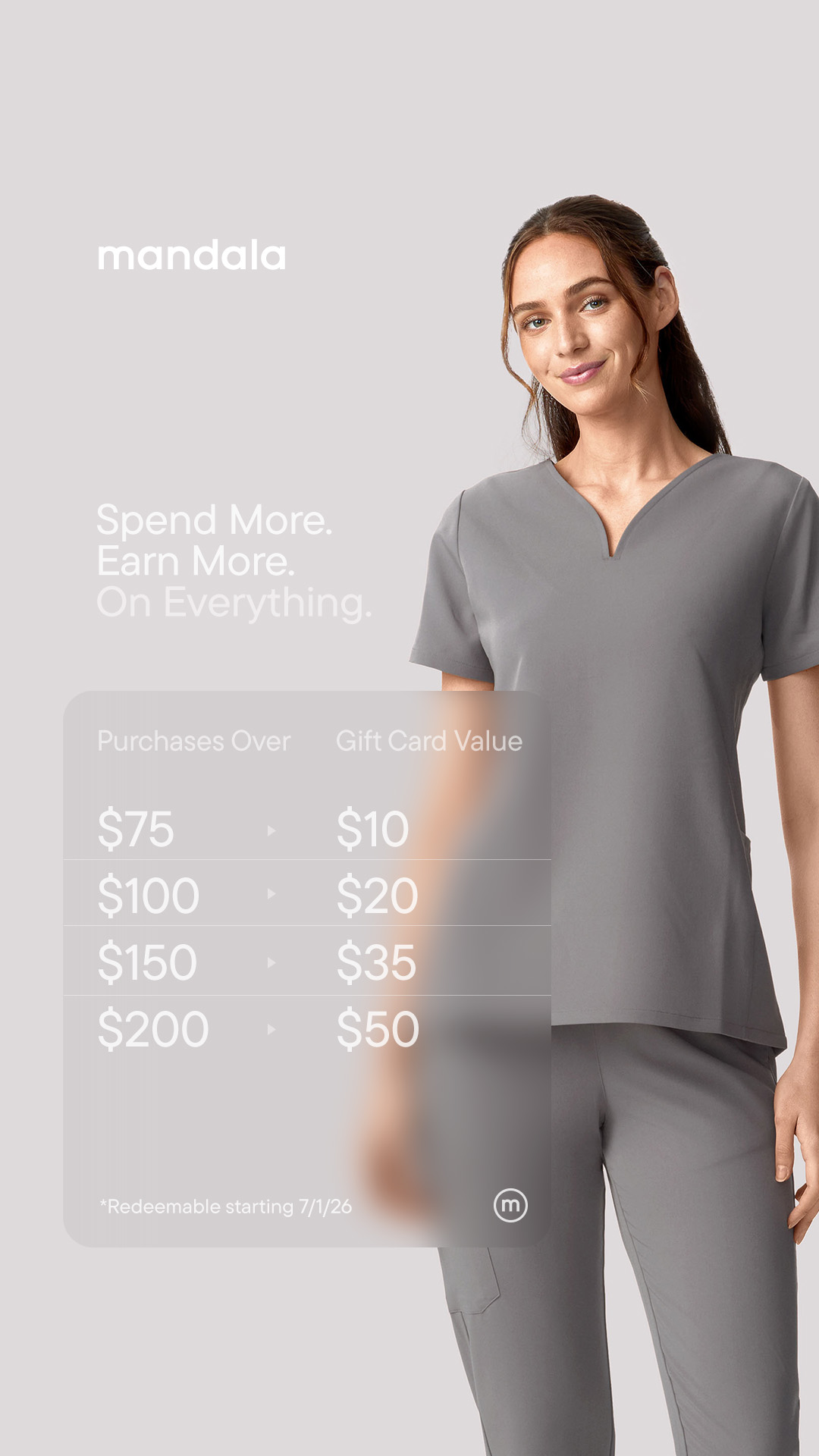 Mandala Scrubs Facebook ad