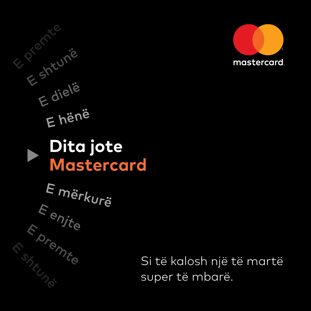 Mastercard Facebook ad: Paguaj çdo të martë me kartën tënde dhe…