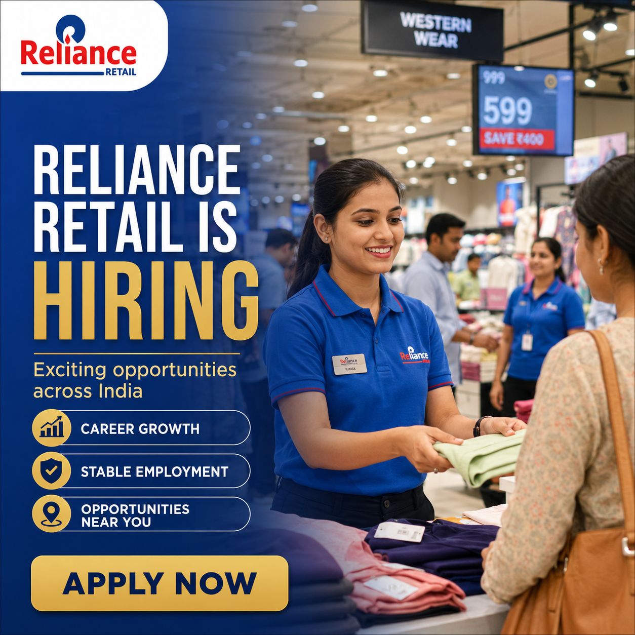 A New Job India Facebook ad