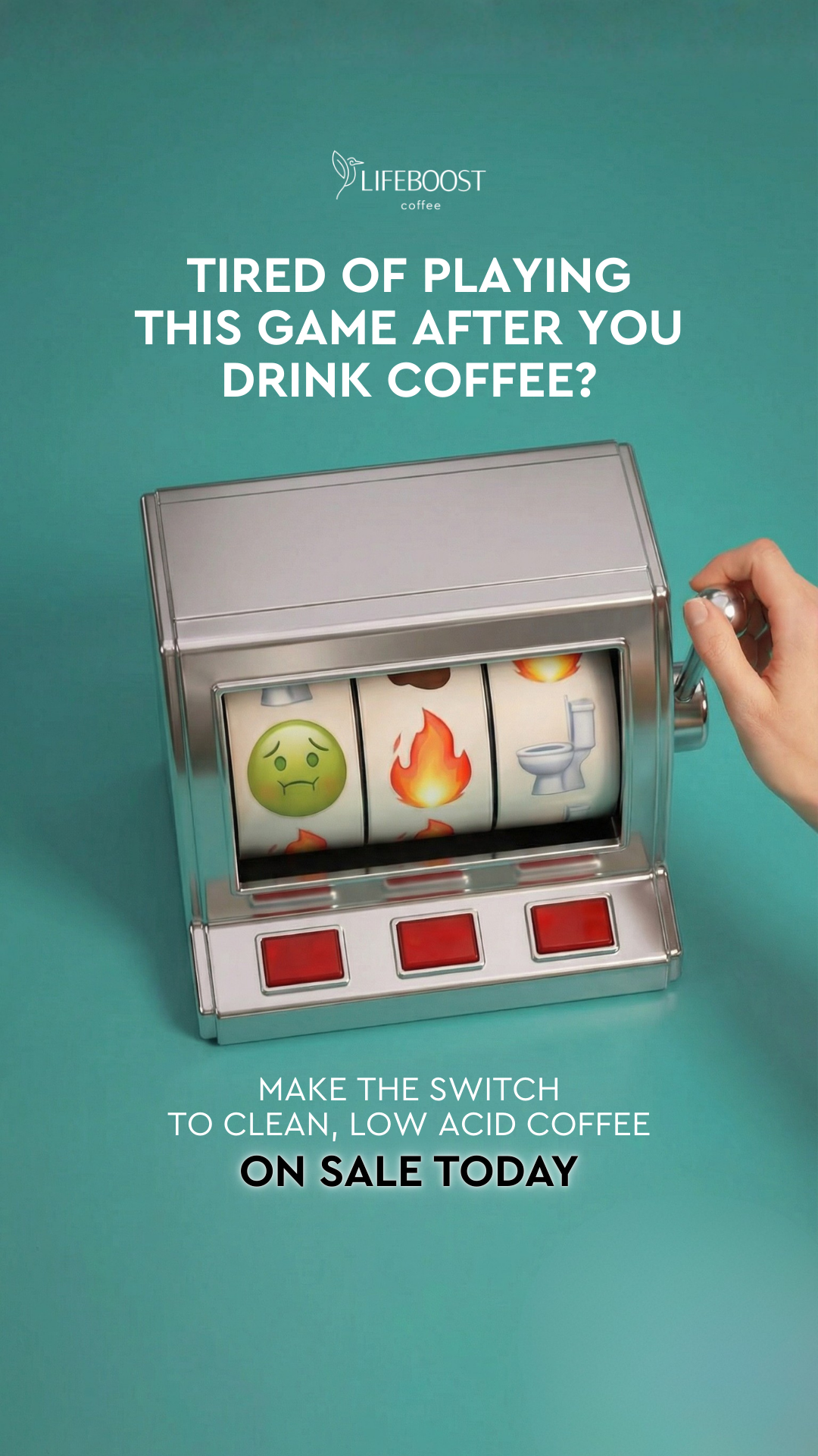 Lifeboost Coffee Facebook ad