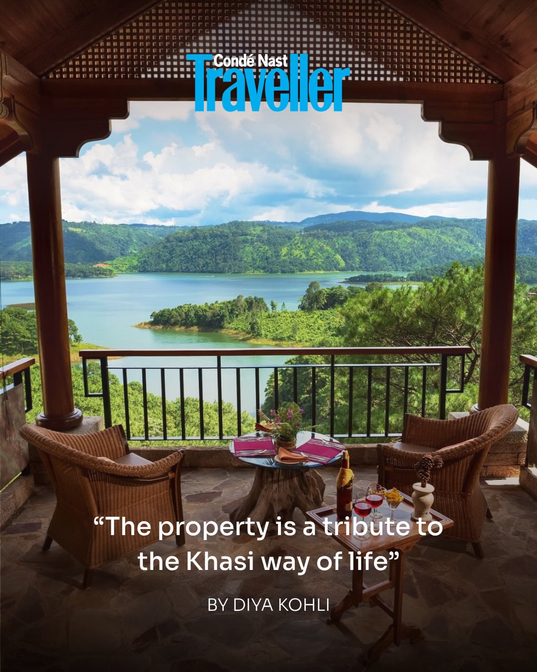 Ri Kynjai - Serenity by the Lake Facebook ad: Honoured to be featured by @cntravellerindia and…