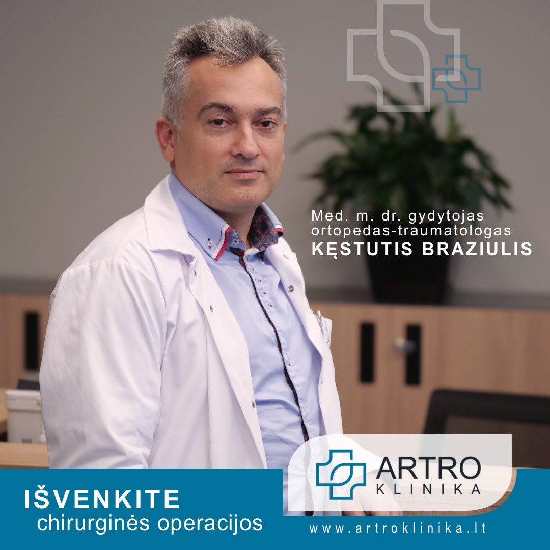 ARTRO klinika Facebook ad: Gydytojas Kęstutis Braziulis