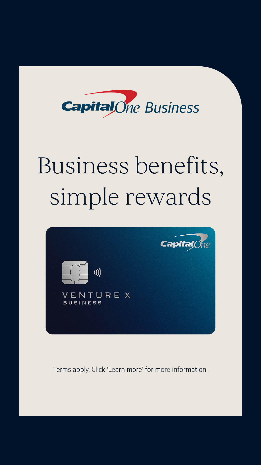 Capital One Business Facebook ad