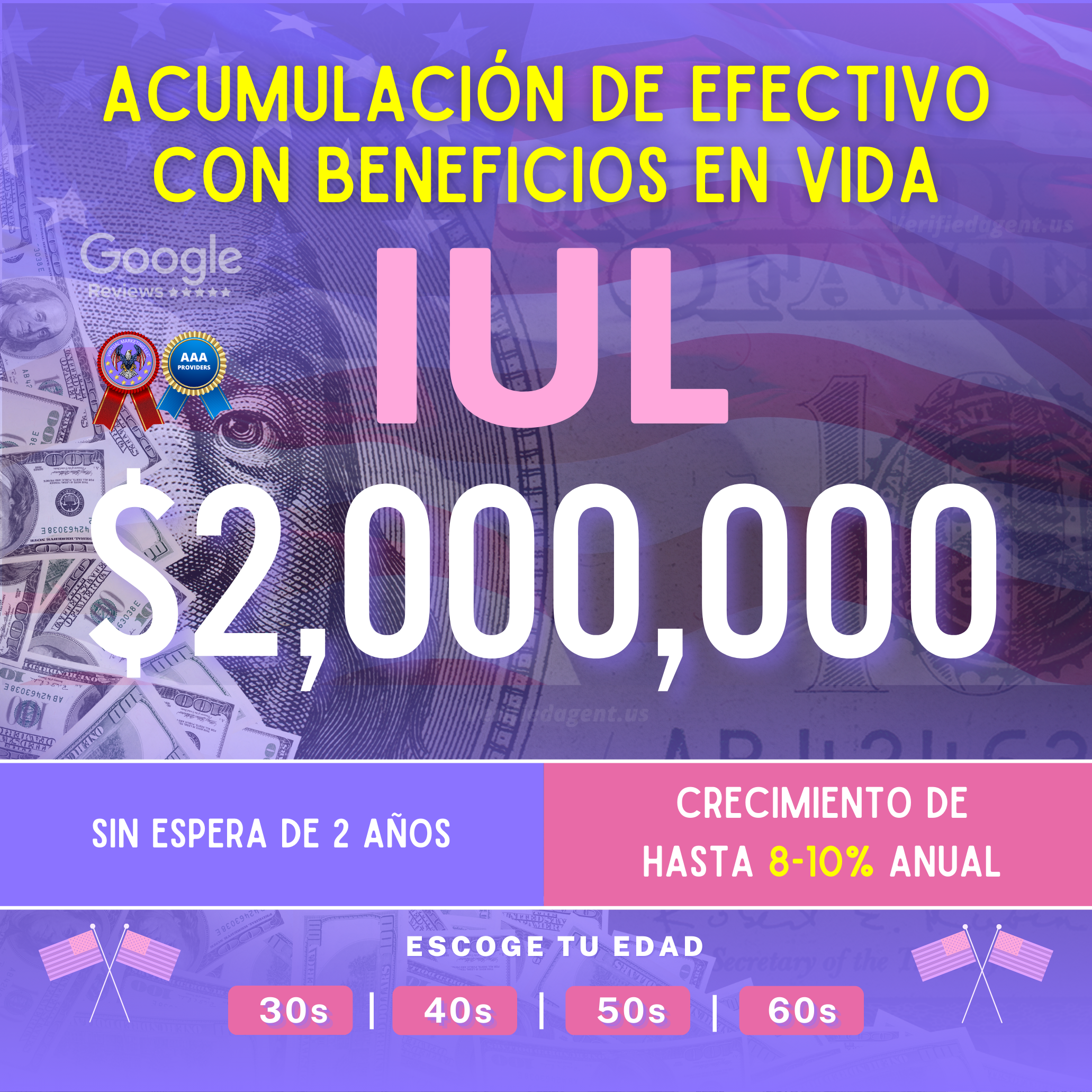Legado Familiar US Facebook ad: Potencia tus finanzas