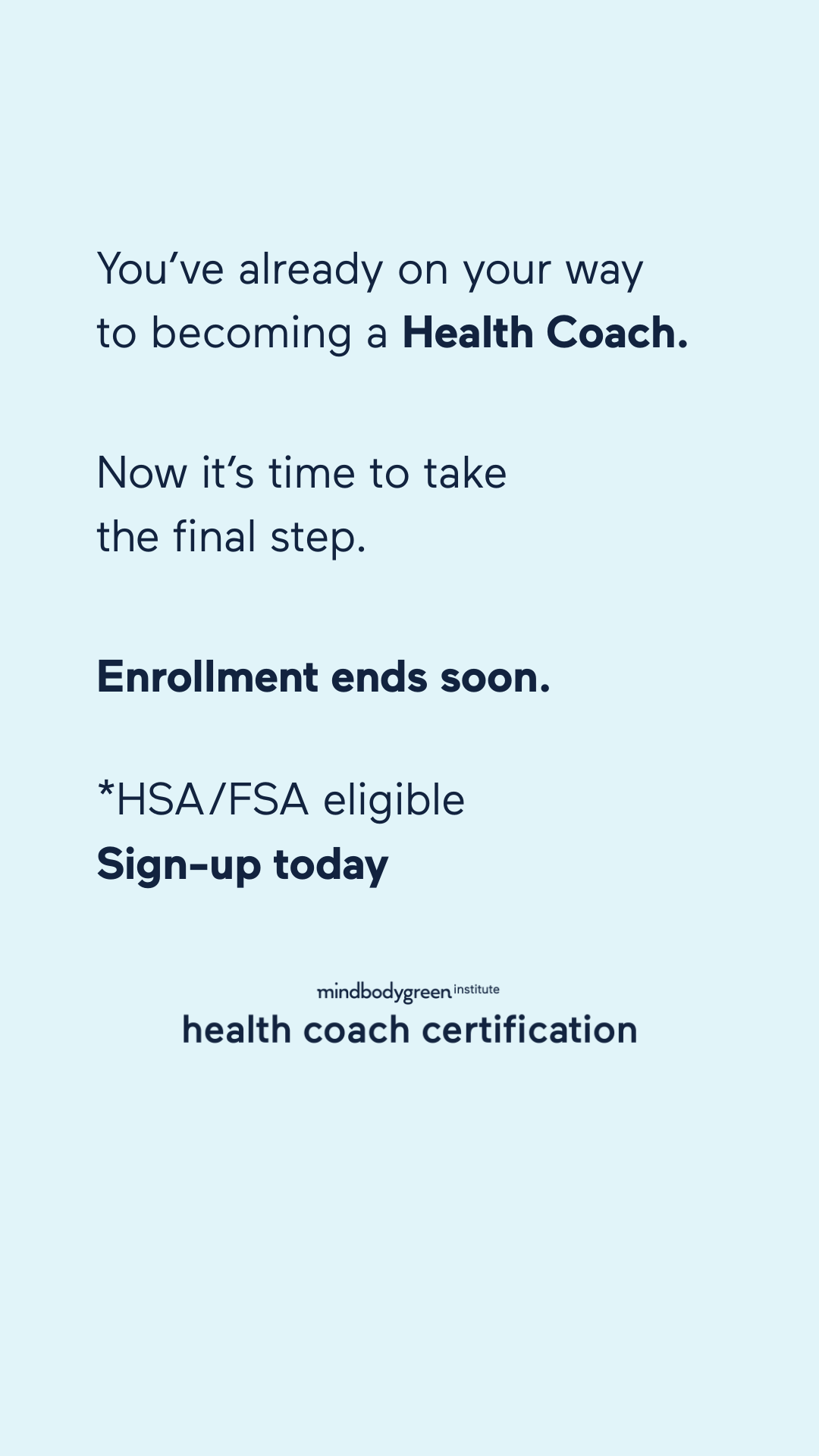 mindbodygreen Institute Facebook ad
