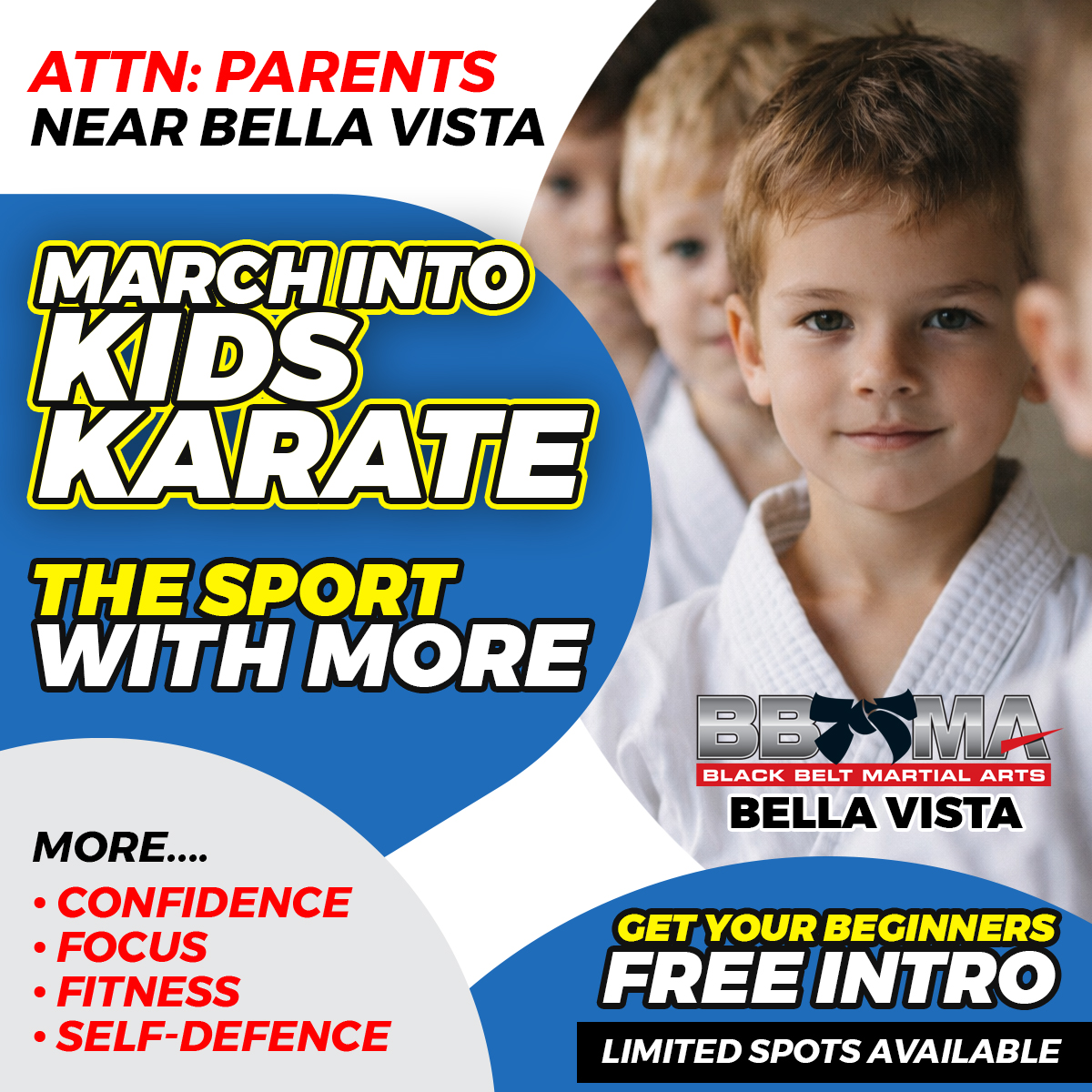 Black Belt Martial Arts Bella Vista Facebook ad