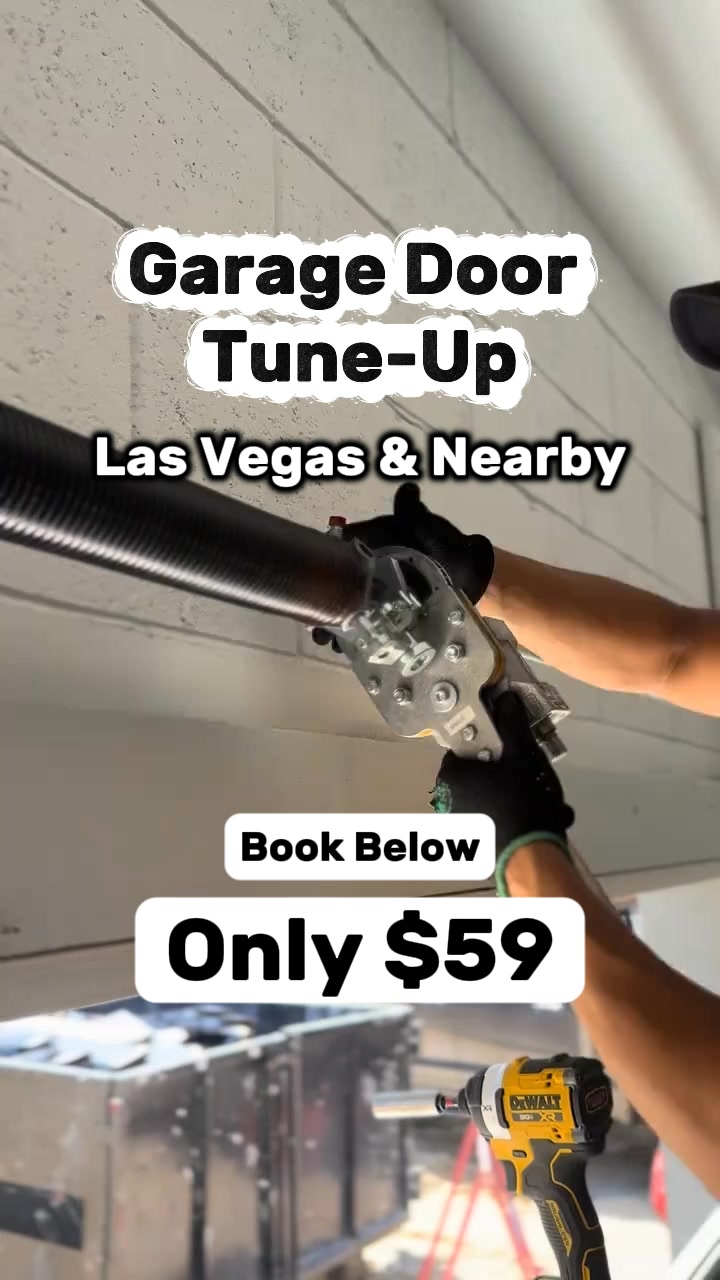 SureFix Garage Door Service Facebook ad: $59 Vegas Tune-Up Deal