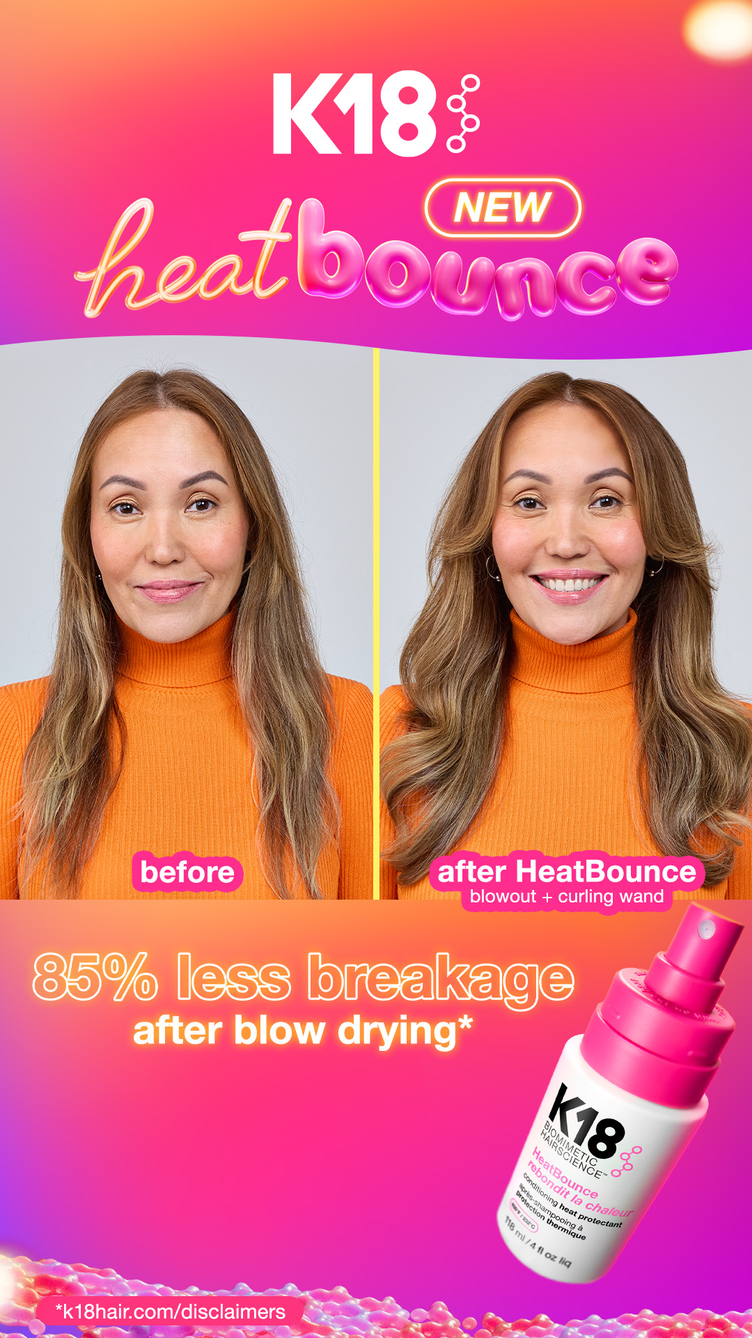 K18 Hair Facebook ad