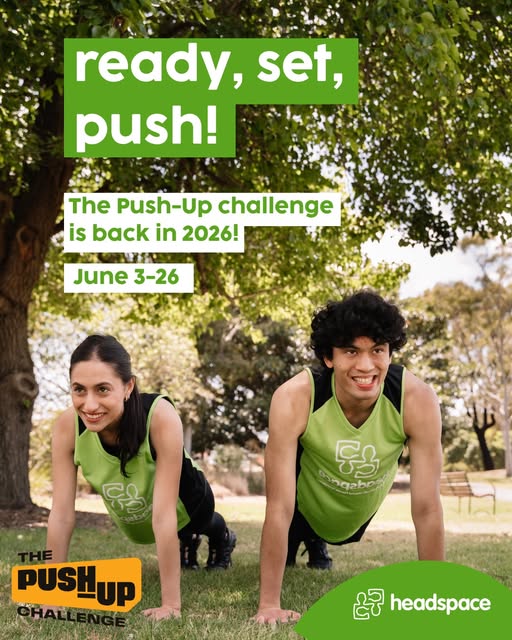 headspace Hobart Facebook ad: Join The Push-Up Challenge