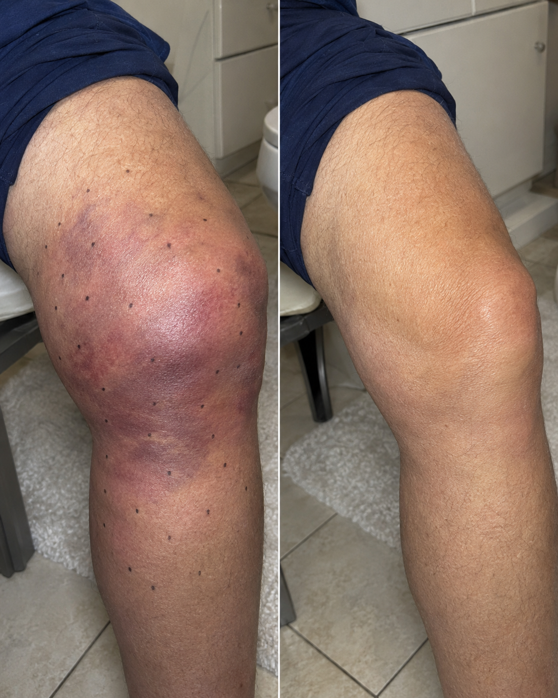 Kathy Miller Facebook ad: 12 years of bone-on-bone knee pain gone in 2 days?