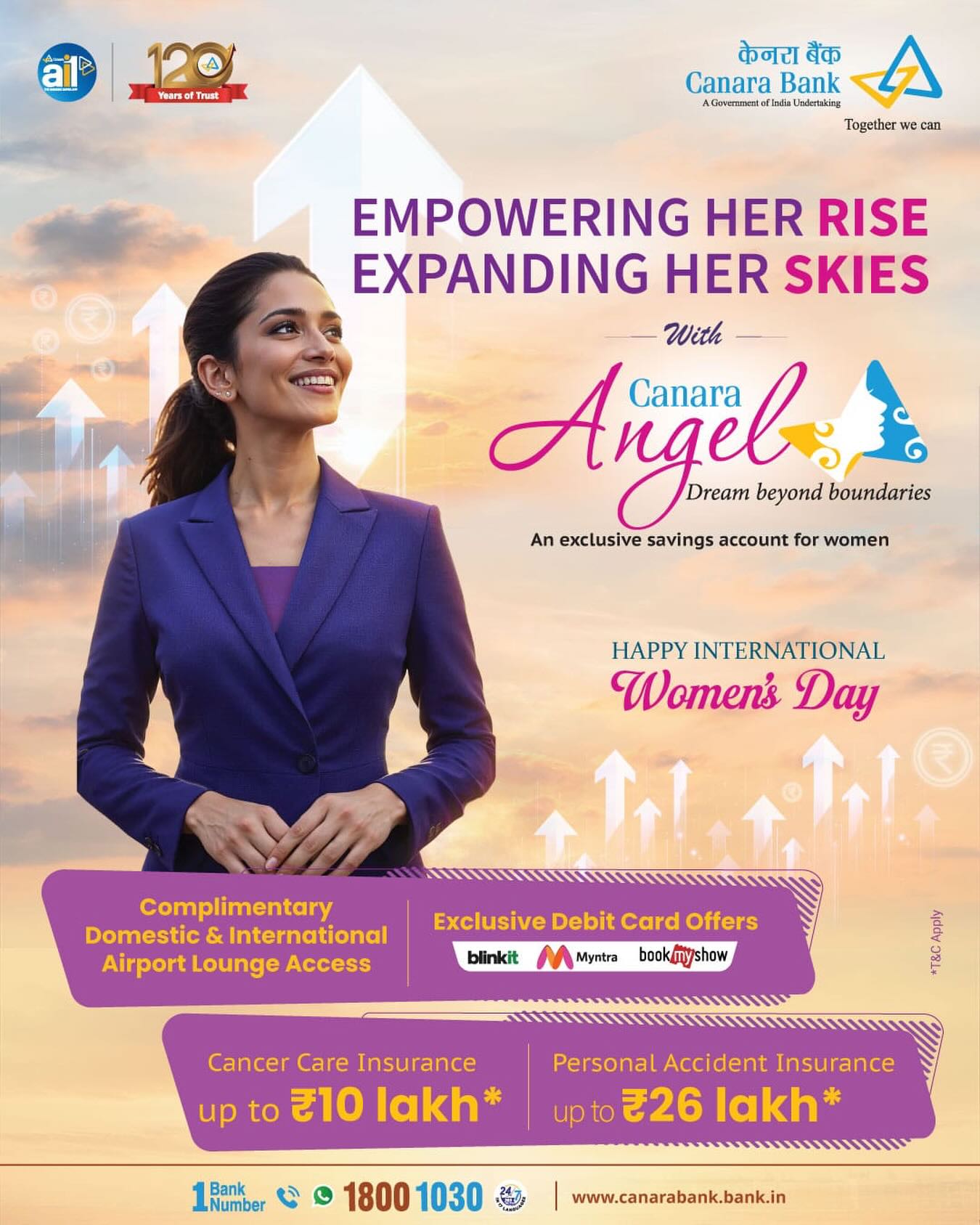 Canara Bank Facebook ad: Celebrate the spirit of women who dream big…