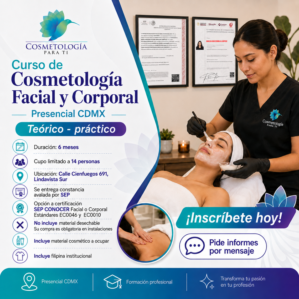 Cosmetologia Para Ti MX Facebook ad