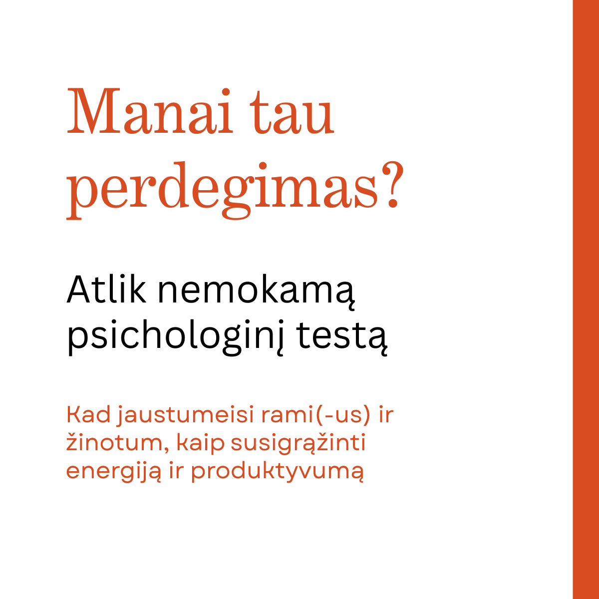 Simona Repeikaite Terapija Facebook ad: Atlik nemokamą testą
