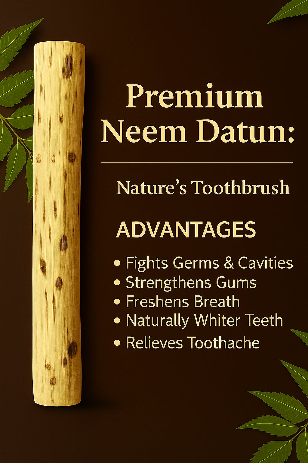 Premium Neem Datun Facebook ad: A premium product for everyone, who cares about…