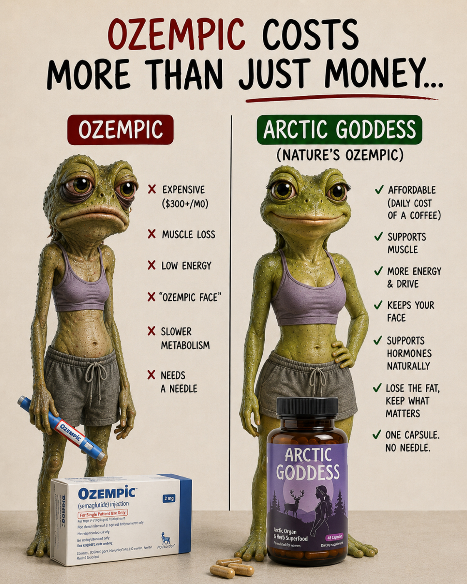 Arctic Goddess Facebook ad