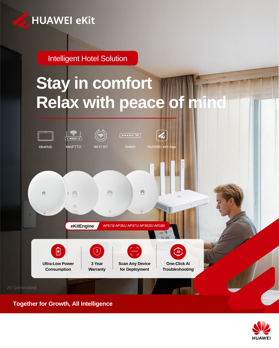 Huawei Enterprise Facebook ad: Experience seamless connectivity with Huawei eKit…