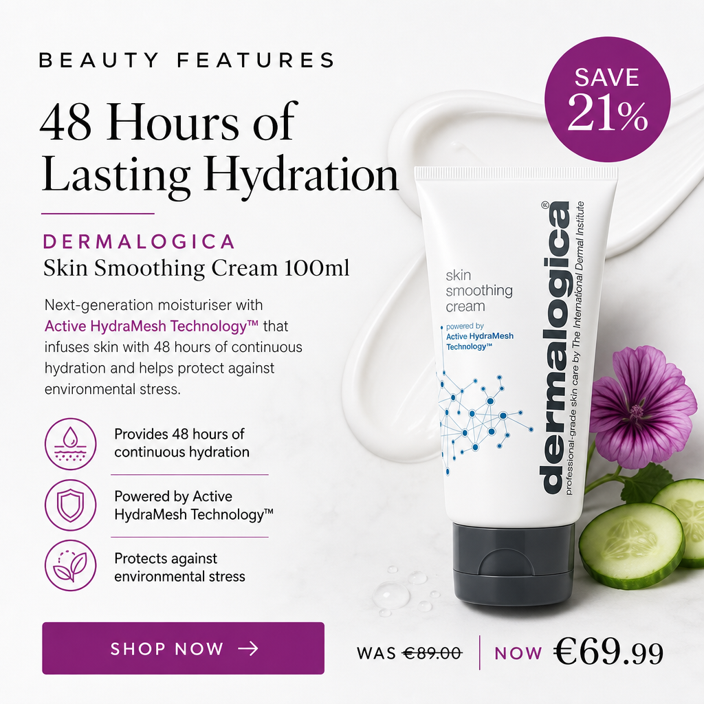 BeautyFeatures Ireland Facebook ad: Dermalogica Skin Smoothing Cream 100ml