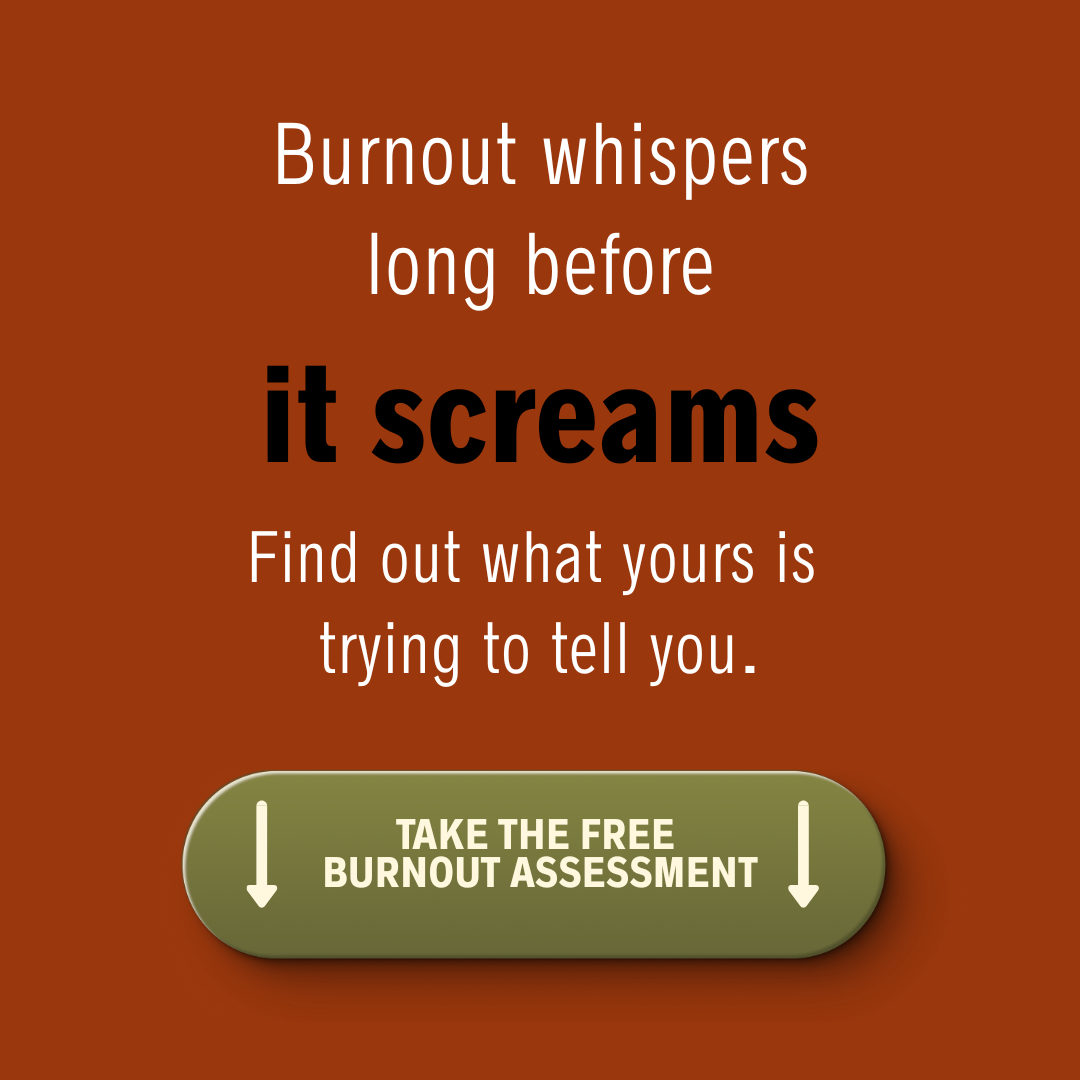 Amanda Perry Facebook ad: Free Burnout Assessment