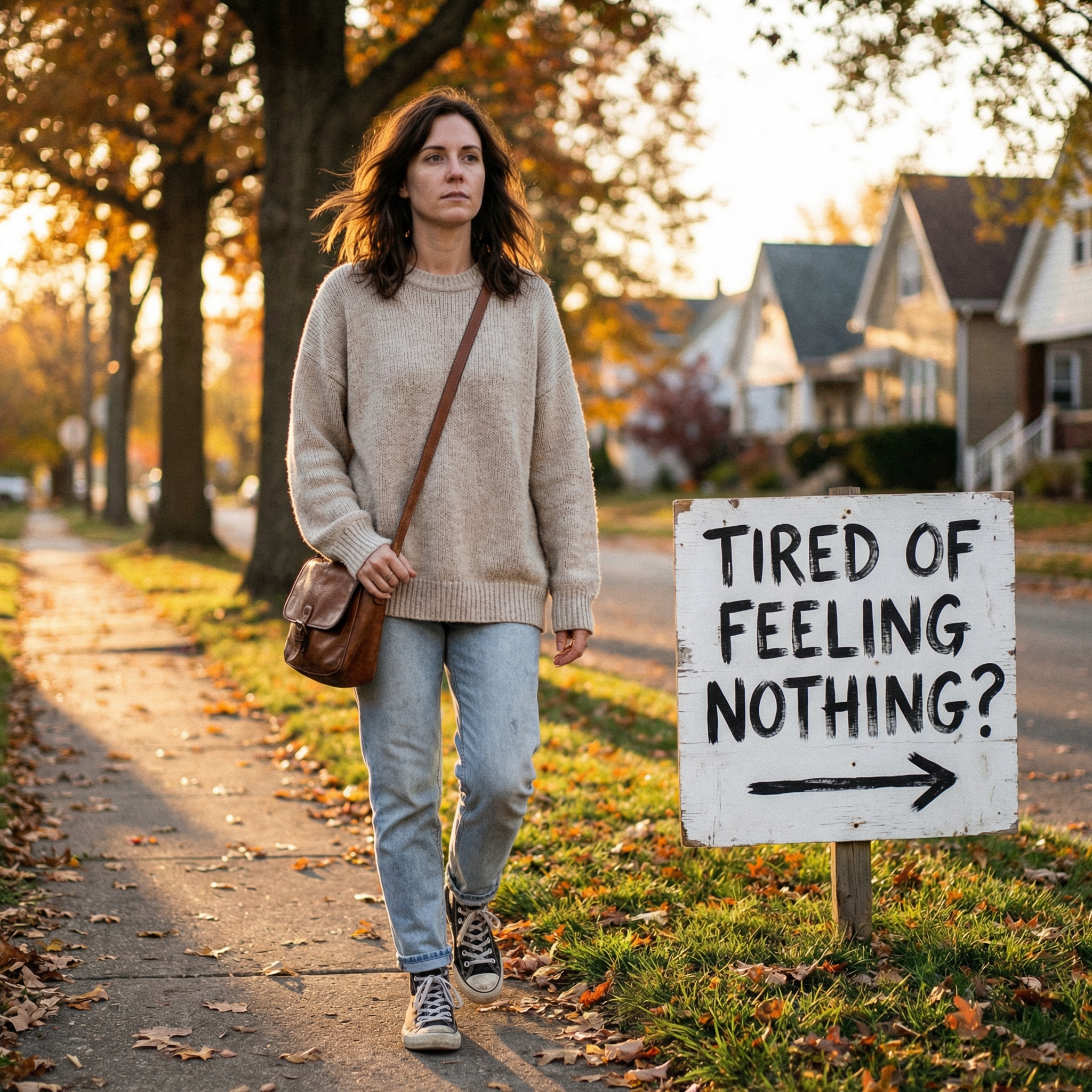 The Anxiety Doctor Facebook ad: Read if you stopped feeling anything after starting…