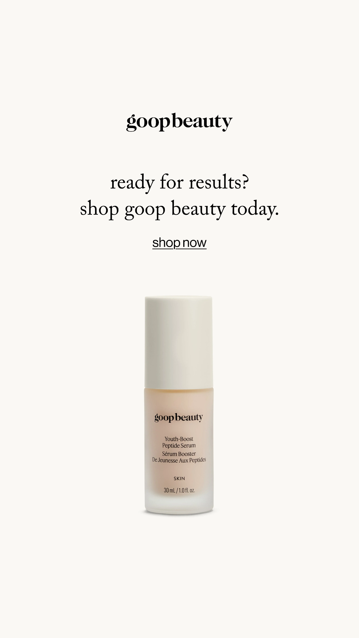 goop Facebook ad