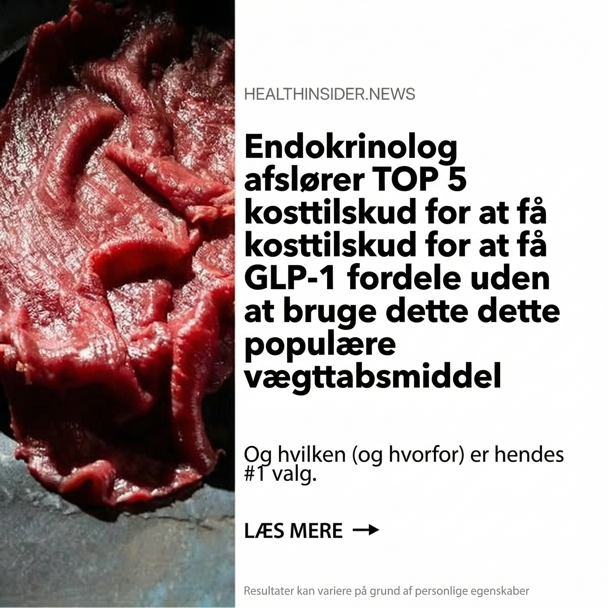 Weight Loss Guide Facebook ad: De 5 bedste måder at opnå GLP-1-effekten på
