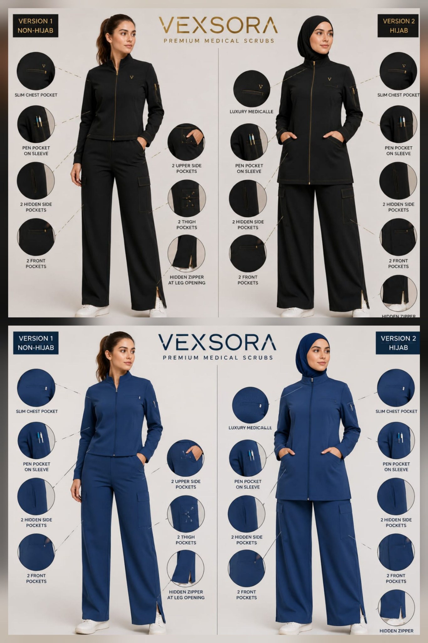Vexora Scrubs Facebook ad