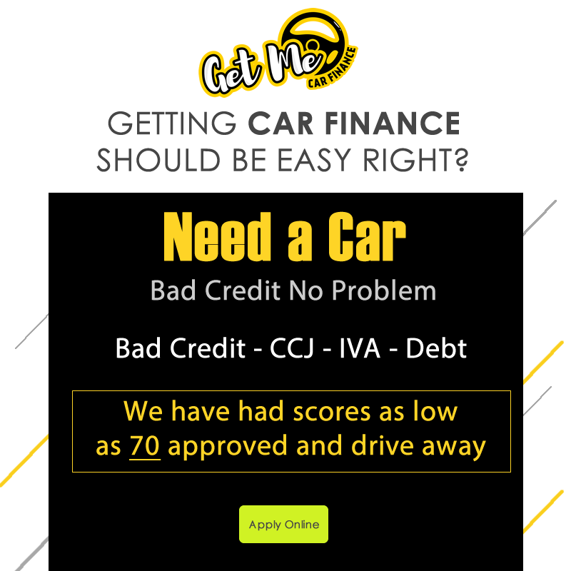Get Me Car Finance UK Facebook ad: Apply For Car Finance Today