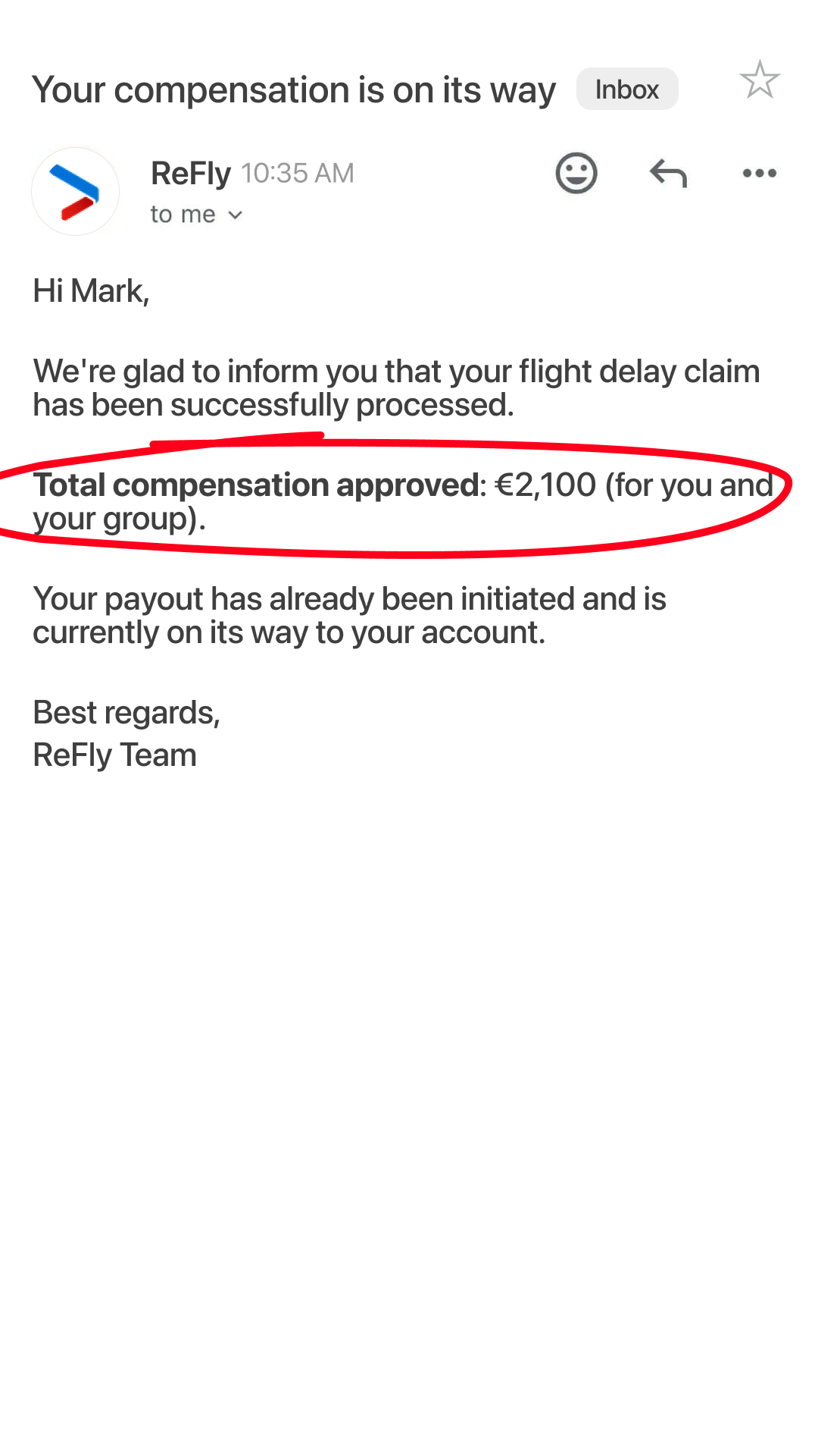 Refly Facebook ad