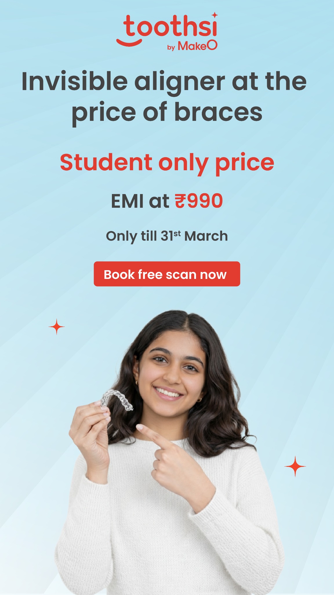 toothsi by makeO Facebook ad from Mar 17, 2026