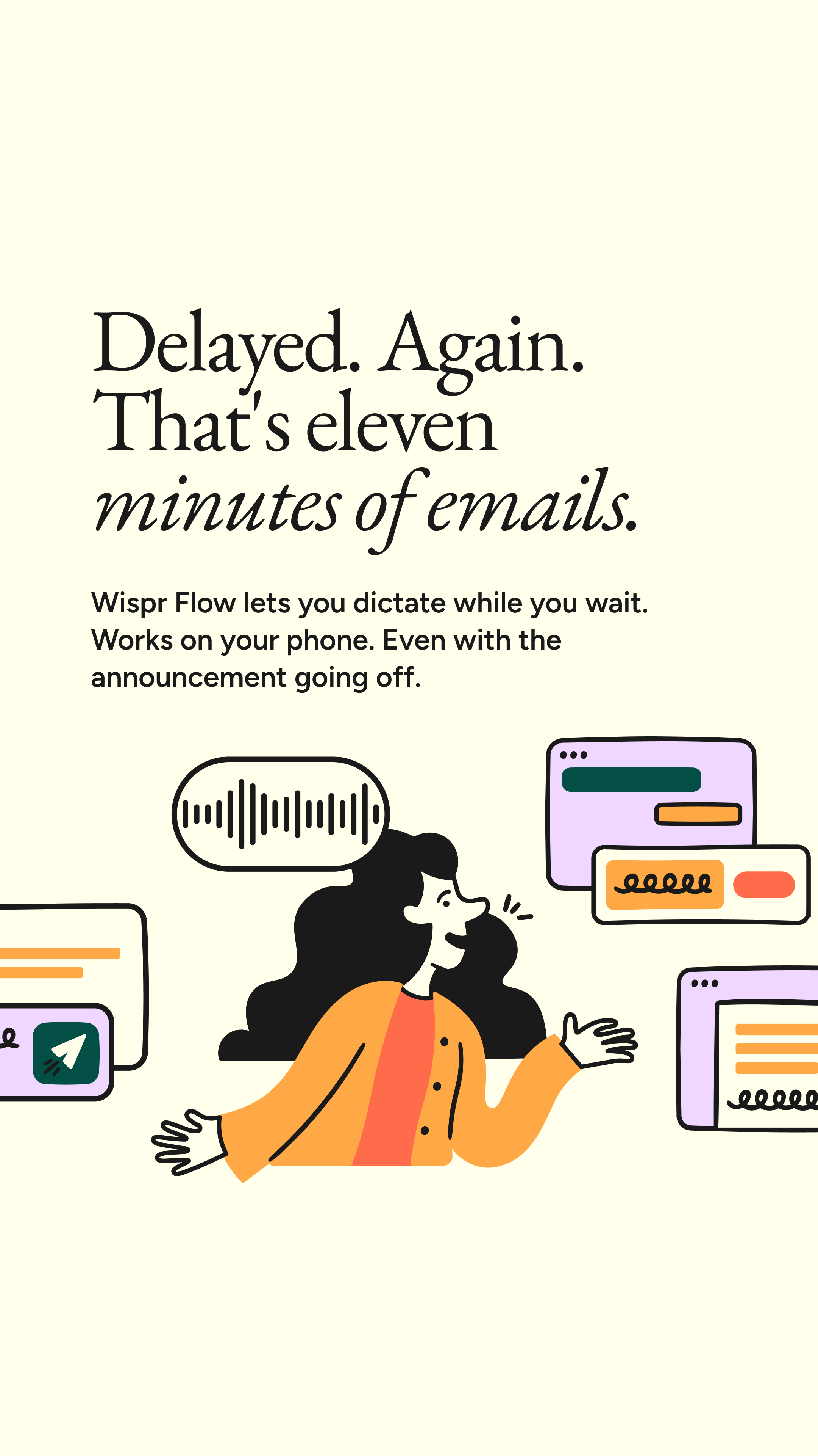 Wispr Flow Facebook ad