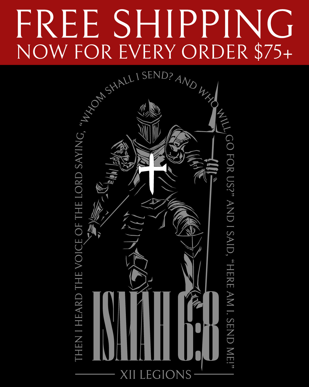 XII Legions Facebook ad: The Isaiah 6:8 Collection