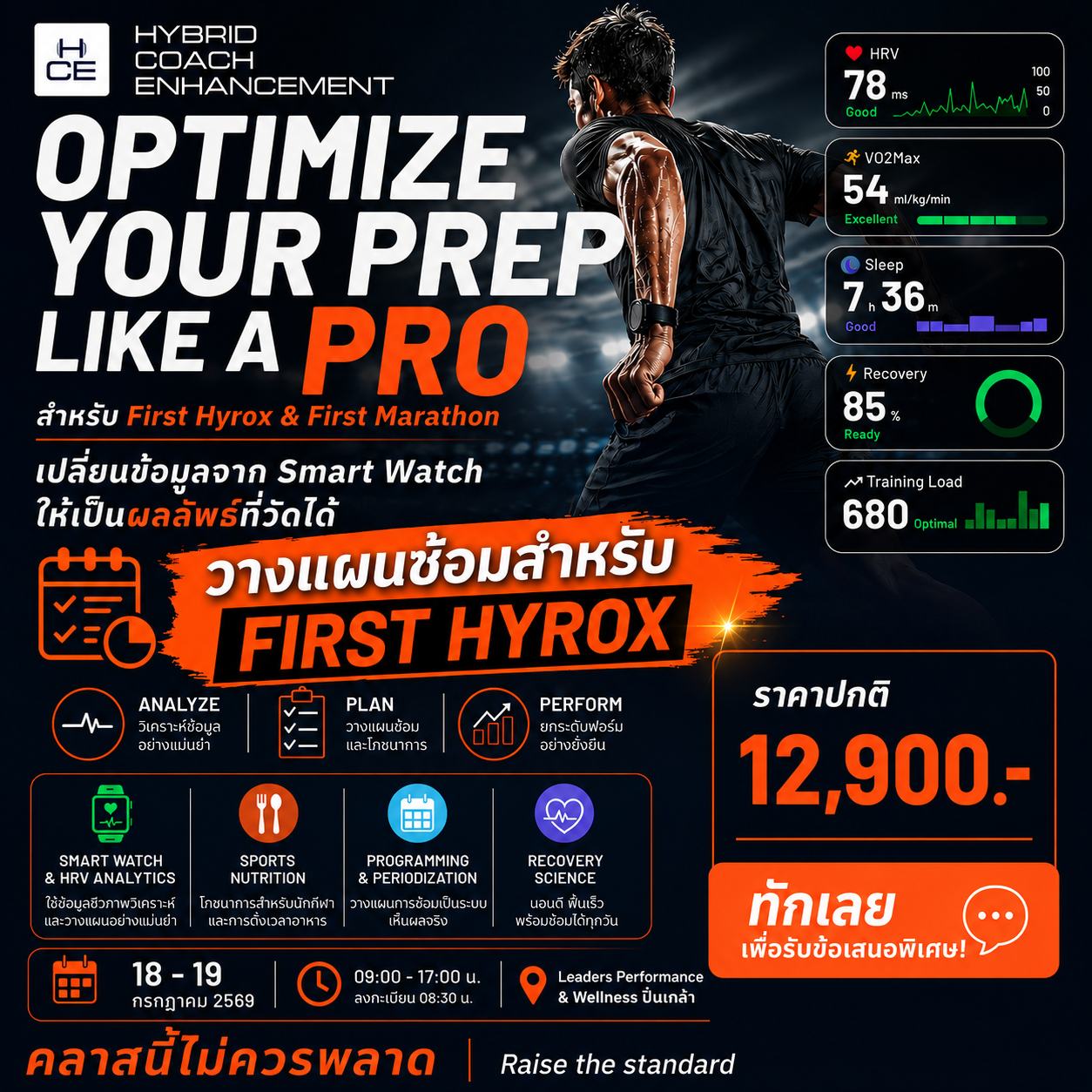 Hybrid Coach Facebook ad: Chat in Messenger