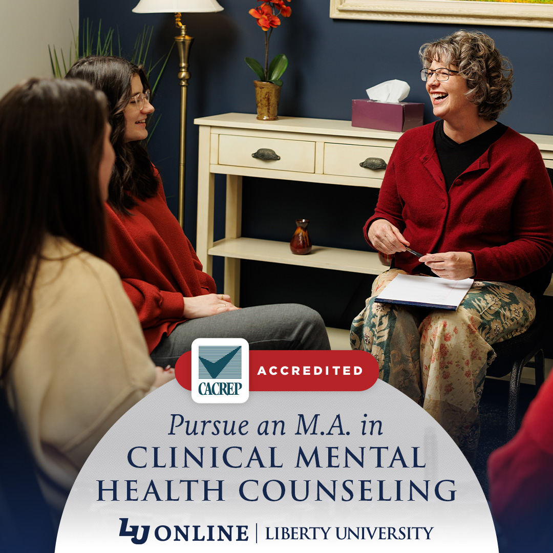 Liberty University Online Programs Facebook ad: CACREP Accredited