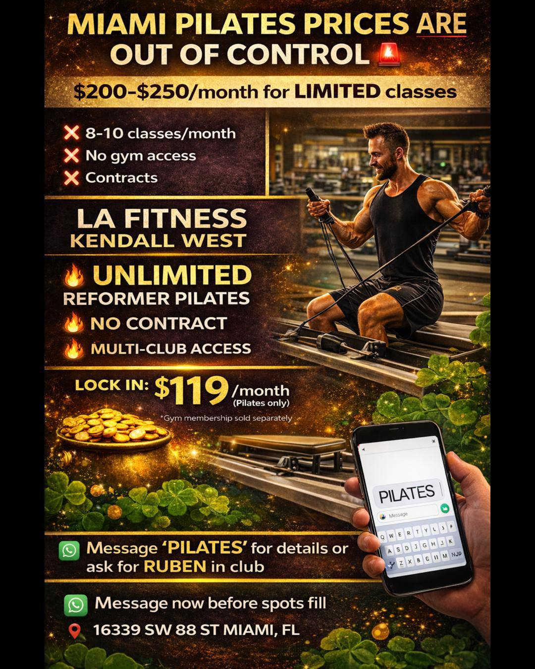 LAFitnessMiami Facebook ad