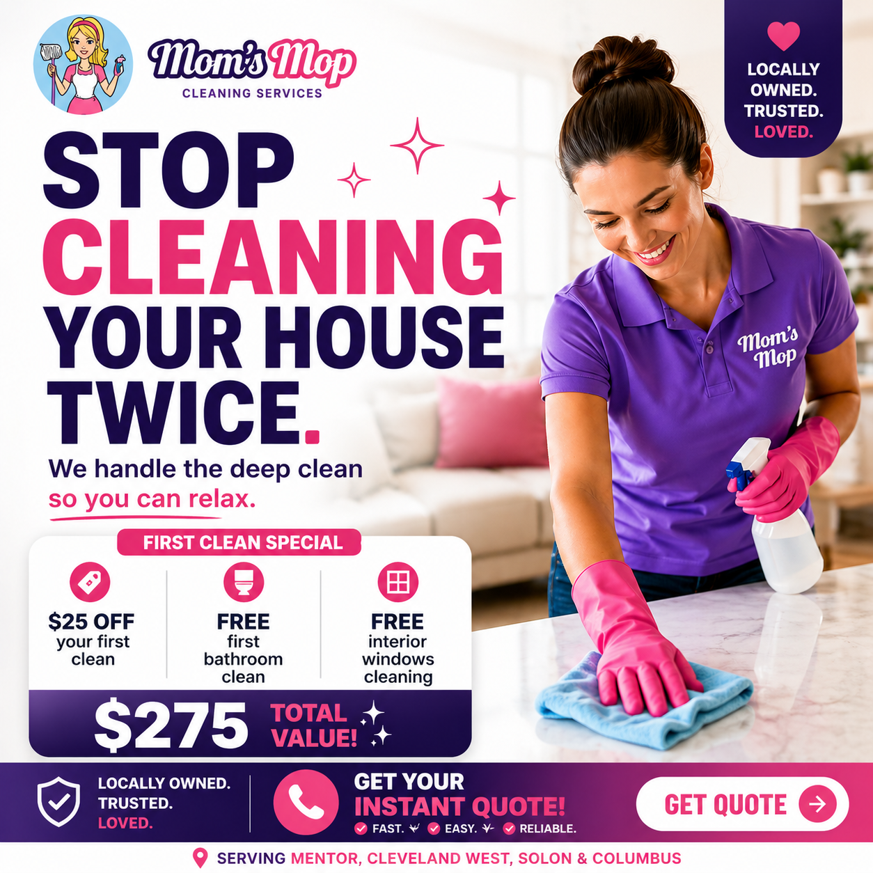 Mom's Mop Facebook ad from Jun 1, 2026