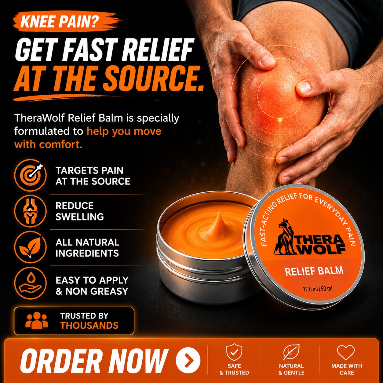 Therawolf-US Facebook ad: Click the Order Now Button�