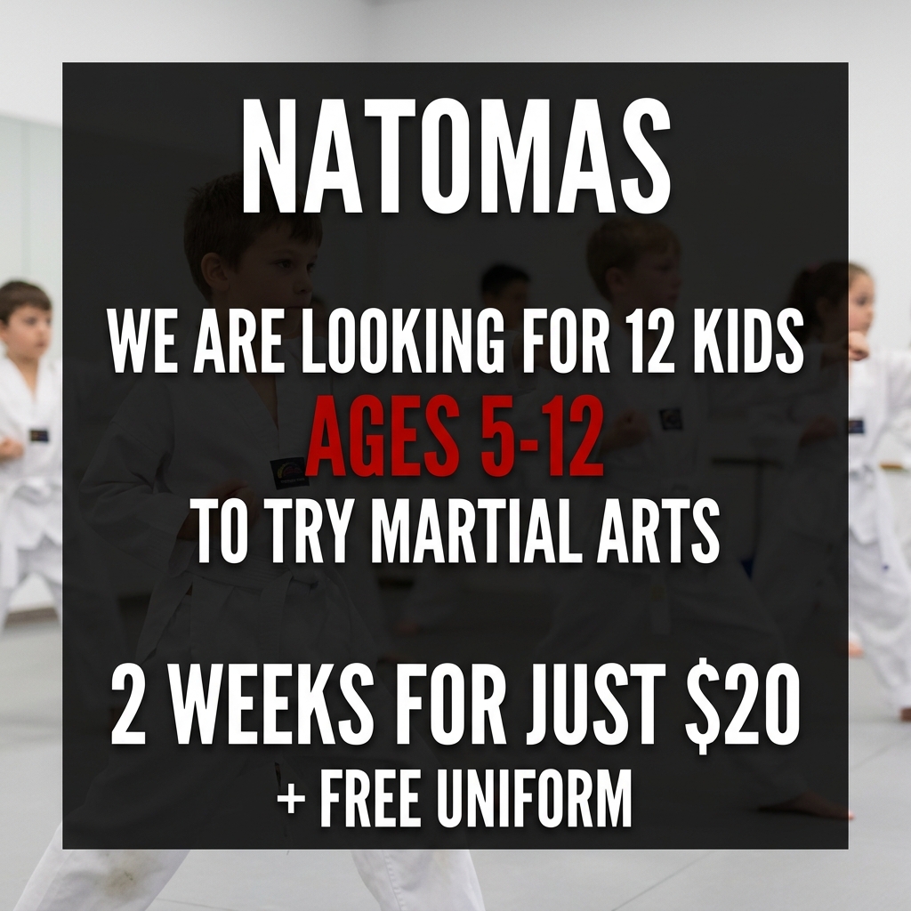 Natomas Academy - Family Taekwondo Facebook ad: Family Martial Arts!