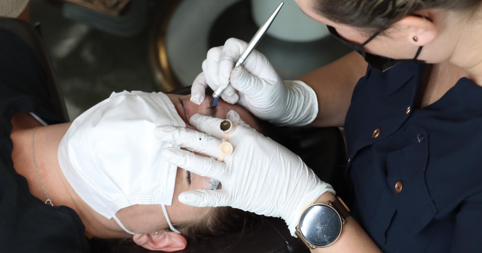Super Natural PMU Facebook ad: Certified Microblading Artist specializing in creating…
